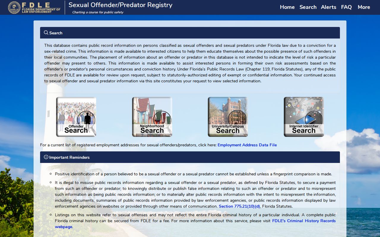 Osceola County criminal records sex offender registry